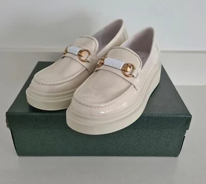 Zidaz Topend Shoes Off-White Patent Leather Size 36 New with Box - Picture 1 of 2