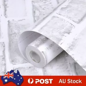 10M Retro Stone Brick Pattern Rustic Wallpaper Rolls Paper Room Self-adhesive AU - Picture 1 of 13