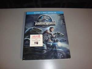 Jurassic World Blu ray DVD Movie No Digital Copy Slipcover Dinosaur Action Adv - Bild 1 von 8