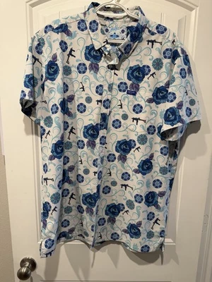 Retro Rifle Fiesta Button Down Short In Size XL - Image 1 of 4