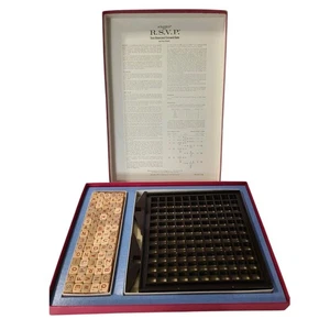 Vintage Scrabble RSVP 3D Crossword Game 1969 2 Sided Wood Letter Cubes Complete - Picture 1 of 13