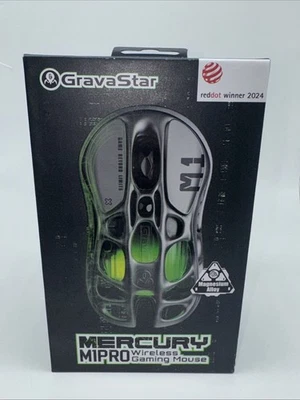 NEW OPEN BOX GravaStar Wireless Gaming Mice Mercury M1 Pro Lightweight Magnesium - Image 1 of 4