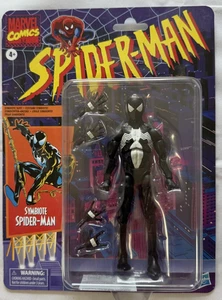 Marvel Legends: Symbiote Spider-Man (Retro) Action Figure (NIB: HASBRO) - Picture 1 of 2