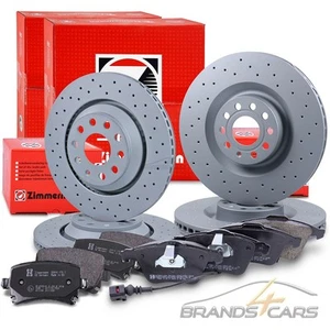 ZIMMERMANN SPORT-BREMSSCHEIBEN+BELÄGE+WK VORNE+HINTEN FÜR AUDI A3 8P S3 QUATTRO - Bild 1 von 12