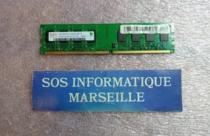 Barrette Mémoire HYNIX 2GB 2Rx8 PC2-5300U-555-12 (HYMP125U64CP8-Y5 PQ) - Picture 1 of 4