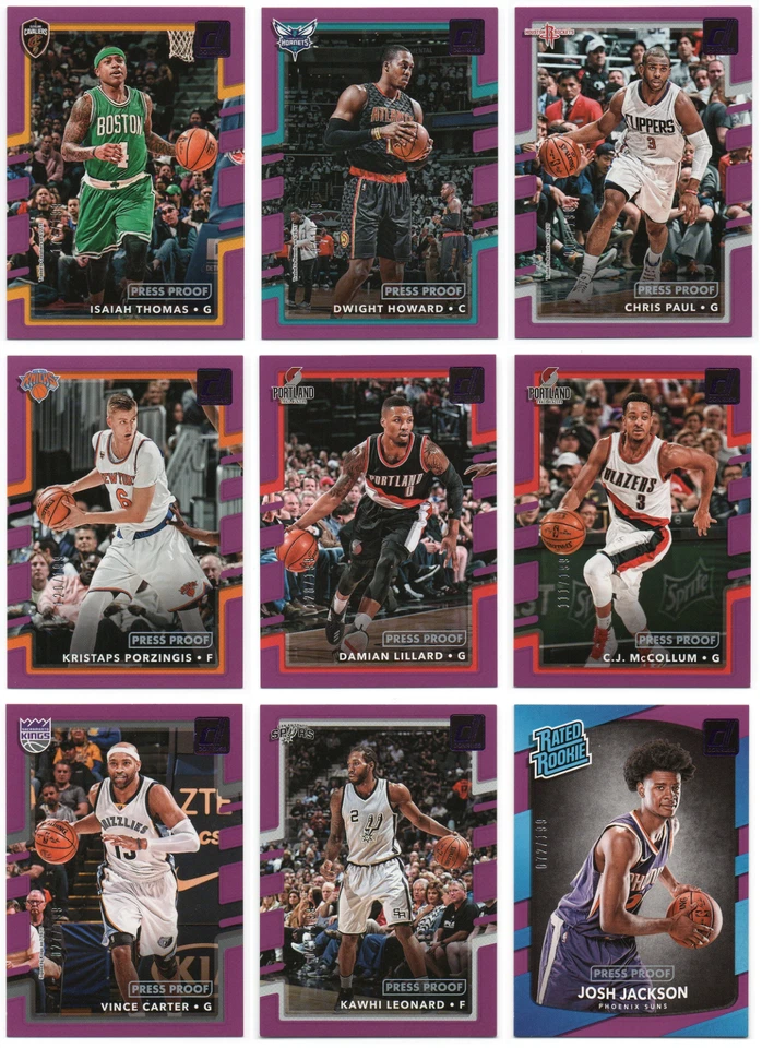 2017-18 Donruss Press Proof Purple /199 - Pick Any - Image 1 of 1