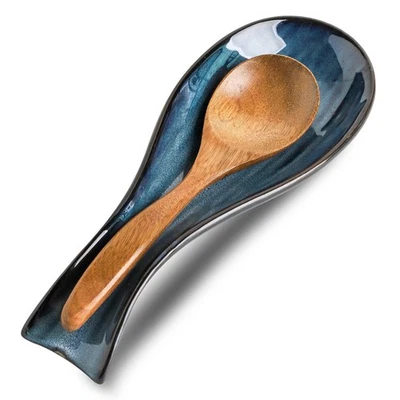 Ceramic Spoon Rest for Stove Top,Large 8.7 Inch Spoon Holder for Kitchen Coun... - Image 1 of 4