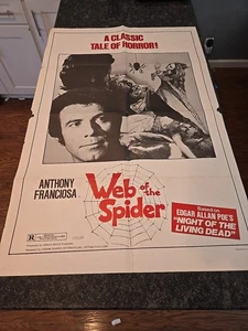 PÓSTER DE PELÍCULA DE CULTO DE TERROR Web Of A Spider de Anthony Franciosa de colección de 1970 - Imagen 1 de 15