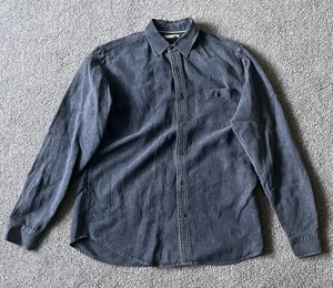 Carbon2Cobalt Eclipse Denim Button Down Collared One Pocket Shirt - Medium Size - Picture 1 of 7