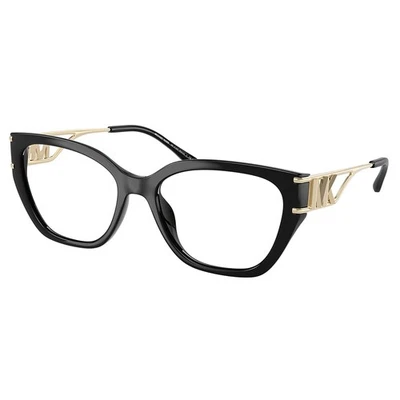 Gafas cuadradas Michael Kors BIERZO MK 4140U 3005 de plástico y metal negro 54 mm Foto 1 de 3