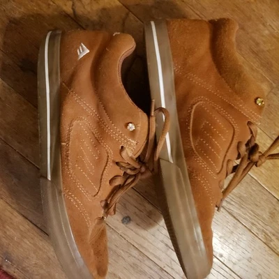 Винтажные туфли для коньков Emerica Andrew Reynolds 3 коричневые/жевательные замшевые размер 9 - Изображение 1 из 4