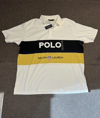 POLO Ralph Lauren 1967 Submariner Rugby Shirt Big & Tall 3XL Colorblock Polo NWT - Image 1 of 4