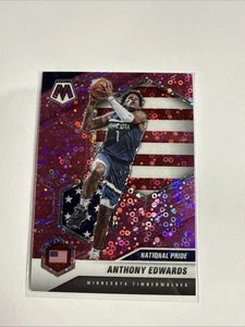 2020-21 Mosaic #252 Anthony Edwards Rookie Pink Disco Fast Break SSP! #/20 - Imagen 1 de 8
