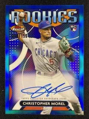 2023 Finest #RDA-CM Christopher Morel Finest Rookies Blue Refractor Auto /150 - Image 1 of 2