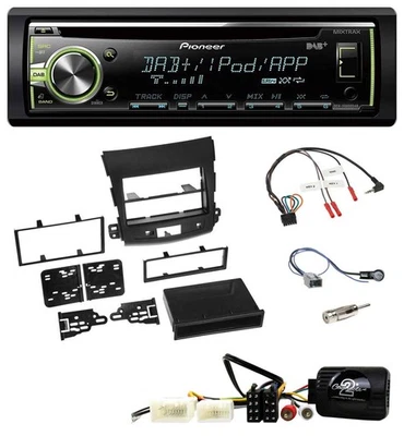 Pioneer DAB USB MP3 Lenkrad CD Autoradio für Mitsubishi Outlander 2007-2010 - Bild 1 von 4