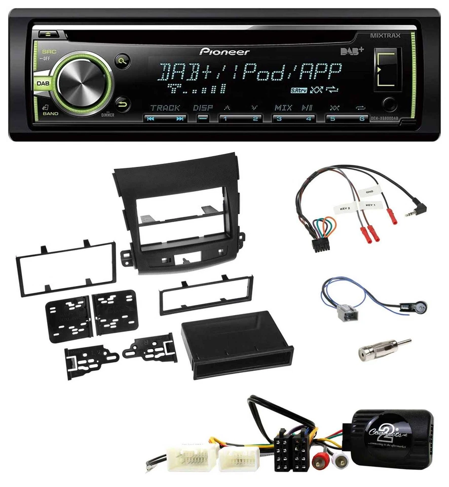 Pioneer DAB USB MP3 Lenkrad CD Autoradio für Mitsubishi Outlander 2007-2010 - Bild 1 von 4