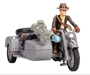 Juego de figuras de acción Indiana Jones Worlds of Adventure motocicleta sidecar - Imagen 1 de 9