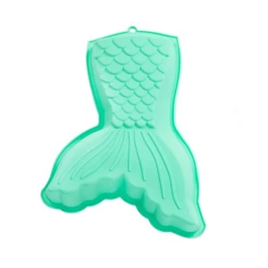 Q-Town Backform Meerjungfrau, Silikonbackform Mermaid, Geburtstag für Kinder NEU - Bild 1 von 6