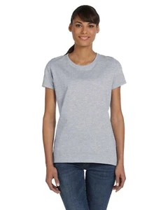 10 Pack Of Fruit of the Loom L3930R Ladies HD Cotton Short Sleeves Top T Shirt - Picture 1 of 19