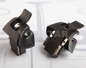 Sun Visor Mount Clip Holder 2xR BLACK for Mercedes Benz R129 SL500 Sl - Picture 1 of 9