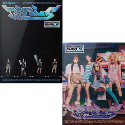 AESPA GIRLS Album KWANGYA+REAL WORLD Ver SET 2CD+2 Photo Book+4Card+etc SEALED - Image 1 of 4