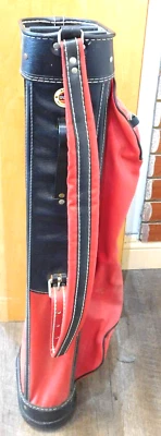 Bolsa de golf vintage Wilson roja/negra Indestructo Sunday pequeña 36" Foto 1 de 4