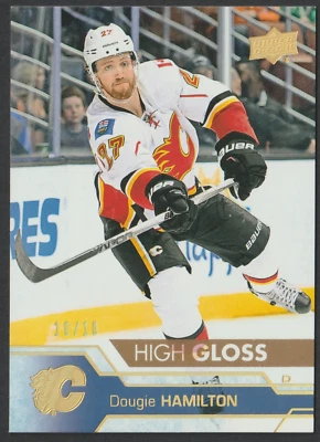 2016-17 Upper Deck High Gloss #27 Dougie Hamilton Calgary Flames 10/10 - Image 1 of 4