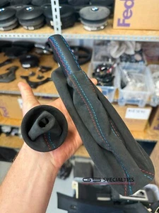 BMW E46 M3 SMG Boots Alcantara Leather gaiters set ebrake handle INDIVIDUAL - Picture 1 of 12