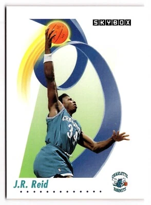 1991-92 Skybox - J.R. Reid #32 Charlotte Hornets  - Image 1 of 2