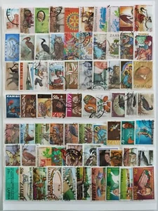 Zambia Stamps - 70 Diff. All Large Commemorative Very Fine Used 1965 Onward - Picture 1 of 1