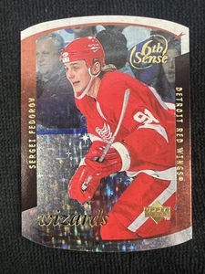 1997-98 Upper Deck Sixth Sense Wizards #SS3 Sergei Fedorov 11/100 Die Cut NR MT - Bild 1 von 4