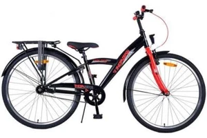 26 Zoll Thombike Rot Schwarz 9-12 Jahre Fahrrad Hand/Rücktrittbremse Beleuchtung - Bild 1 von 17
