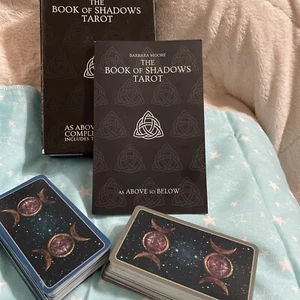 The Book of Shadows Tarot Complete Edition by Barbara Moore 2 Decks Ex Con - Picture 1 of 24