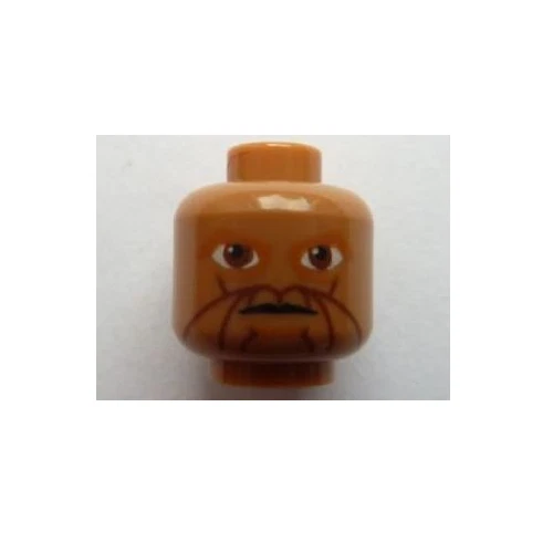 LEGO Star Wars - Eeth Koth Jedi Minifigure Head (7964) - Image 1 of 1