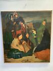 excellent painting,oil on old canvas,masterpiece of old painter,signed P.PICASSO
