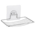 Stainless Steel Soap Rack Punch-free Bathroom Single Layer Drain Soap Box Shelf