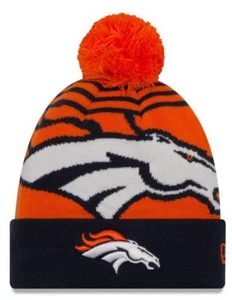 Denver Broncos New Era NFL "Logo Whiz 2" Cuffed Knit Hat with Po Last One - Picture 1 of 1
