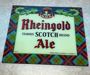 Vintage RHEINGOLD SCOTCH ALE Bar Bierschild in sehr gutem Zustand SELTEN Original - Bild 1 von 6
