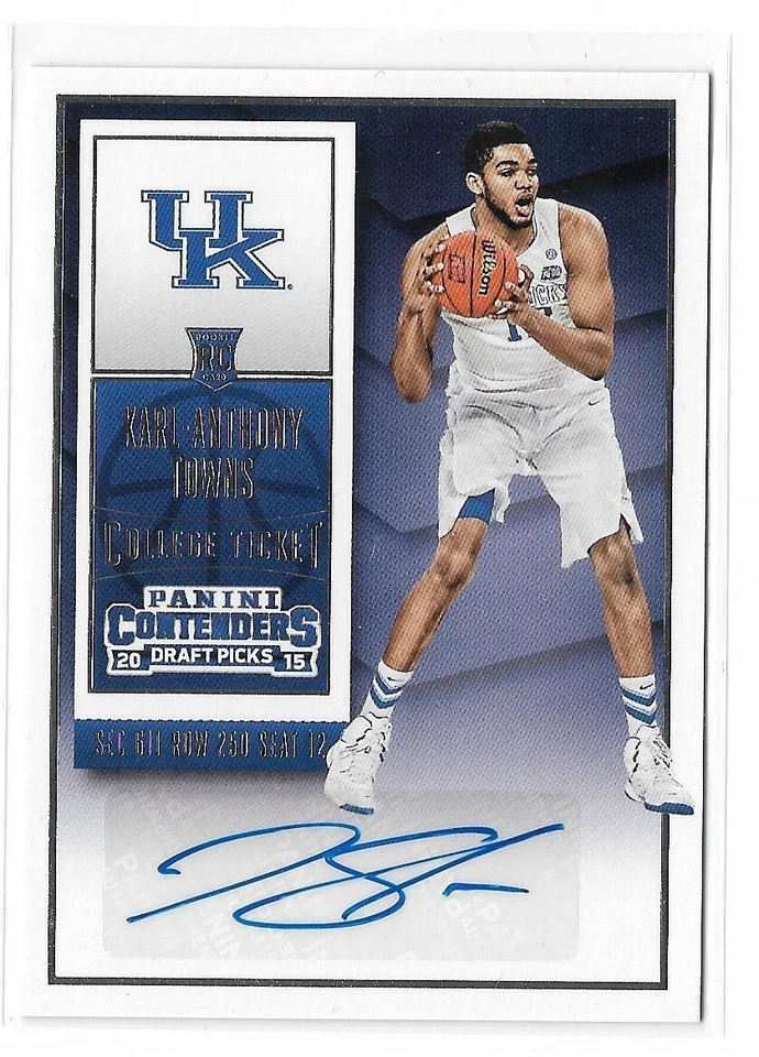 2015-16 Panini Contenders Draft Picks - College Ticket Karl-Anthony Towns... - Image 1 of 2