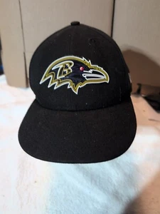 New Era 39THIRTY Hat Cap 7 3/4 Baltimore Ravens NFL Charm City Black - Picture 1 of 9