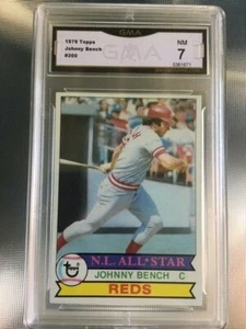 1979 Topps Baseball #200 - Johnny Bench (HOF) Cincinnati Reds GMA 7 NM - Picture 1 of 2