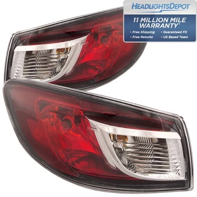Tail Light Pair Left Driver Right Passenger Fits 2010-2013 Mazda 3 Sedan - Image 1 of 4