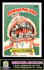 1986 Topps Garbage Pail Kids serie 5 #203b hilo dental - Imagen 1 de 2