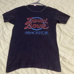 Vintage 1978 David Bowie World Tour T Shirt - Picture 1 of 1