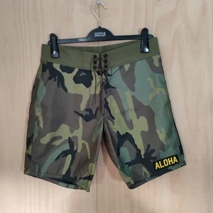 Birdwell Beach Britches Boardshorts Mens Size 31 Green Camo Swim Beach Trunks - Picture 1 of 14