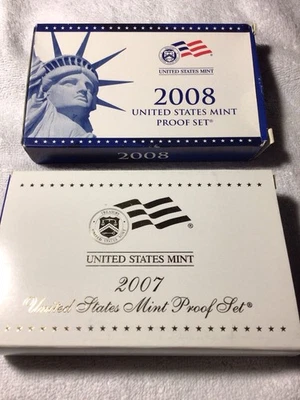 2007-S And 2008-S United States Mint Proof Sets Complete. Mint Original. - Image 1 of 4