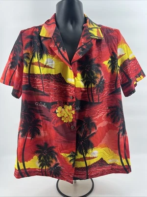 CAMISA HAWAIANA PARA HOMBRE CREACIÓN REAL HECHA EN HAWAI Ligera Vacaciones Grande L Foto 1 de 4