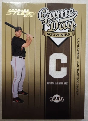 2004 Donruss Studio Game Day Souvenirs Jersey Number AJ Pierzynski /300 - Image 1 of 2