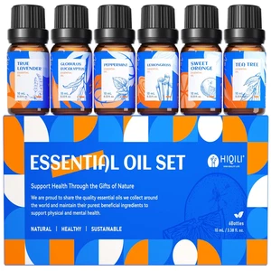 Juego de Aceites Esenciales, Puro Natural para Regalo Difusor Humidificador Piel, Paquete de 6 10ML - Imagen 1 de 12