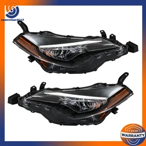 For Toyota Corolla 2017 2018 2019 Headlights Driver+Passenger Side Clear Halogen - Bild 1 von 12